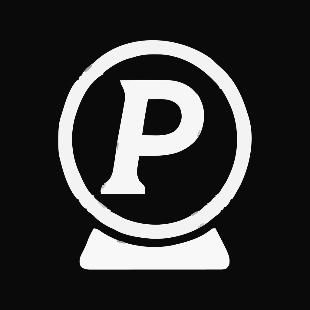 Logo mark on a square